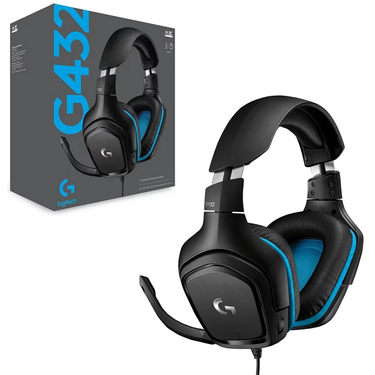Logitech G432 7.1 surround sound gaming Headset Logitech G432 7.1 surround sound gaming Headset